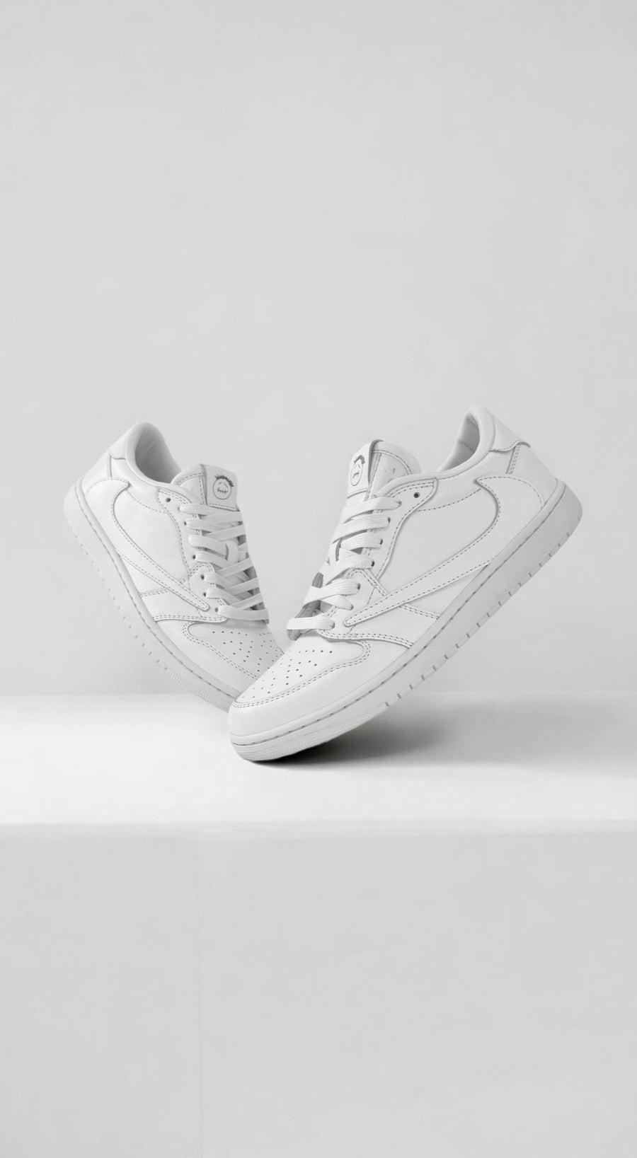 Customs AJ1 TS low triple white