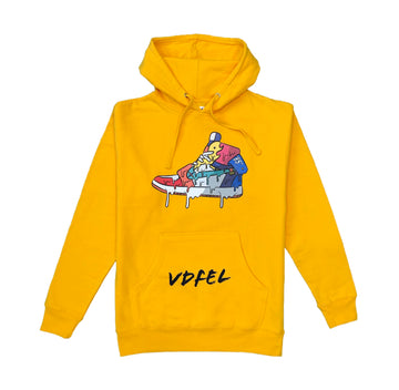 Yellow Hoodie “Rainbow”